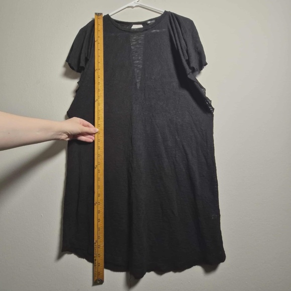 Billabong Out For Waves Sheer Coastal Cover Up Burnout Knit Fluttery Tunic Top L - Picture 14 of 14